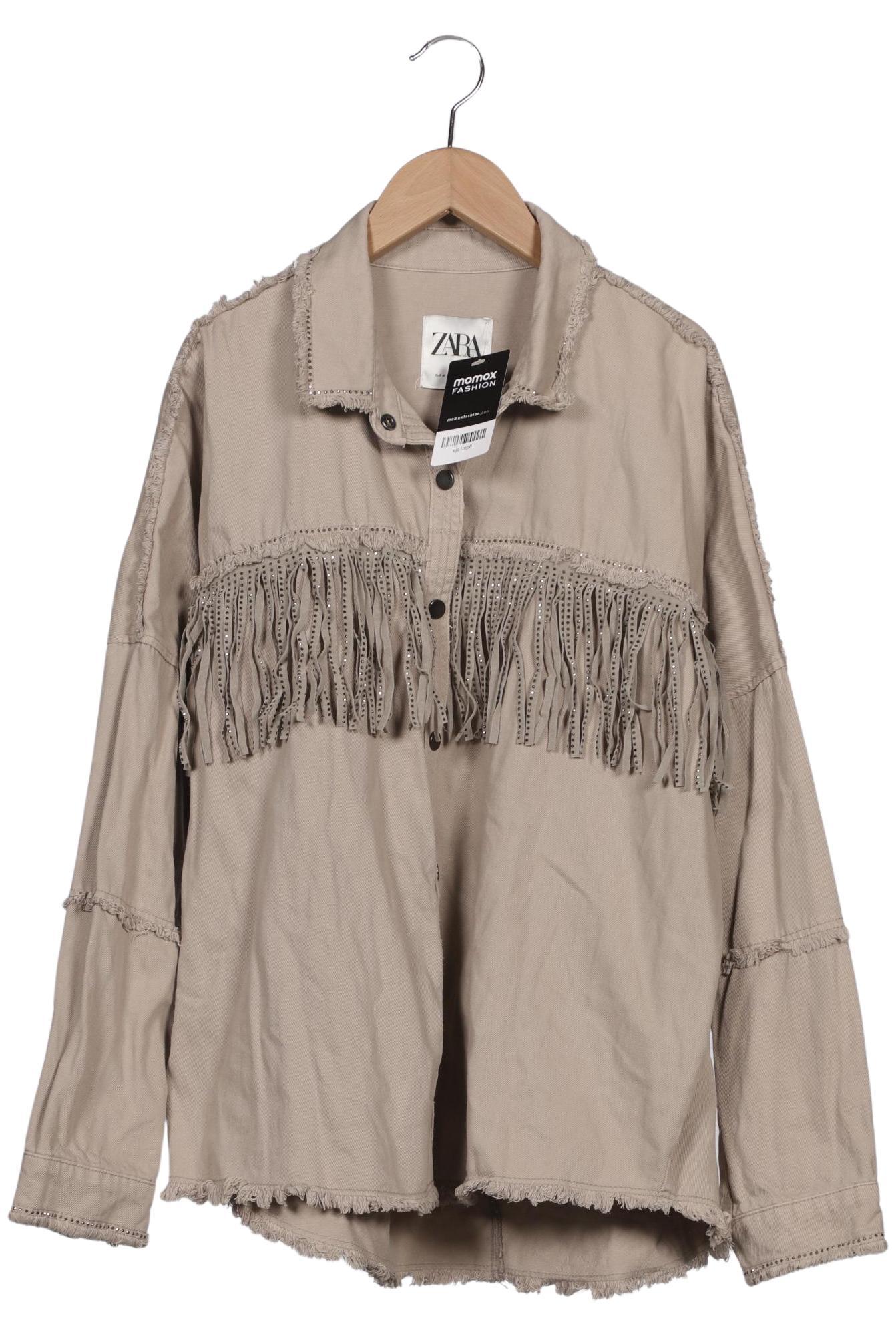 

Zara Damen Jacke, beige, Gr. 38