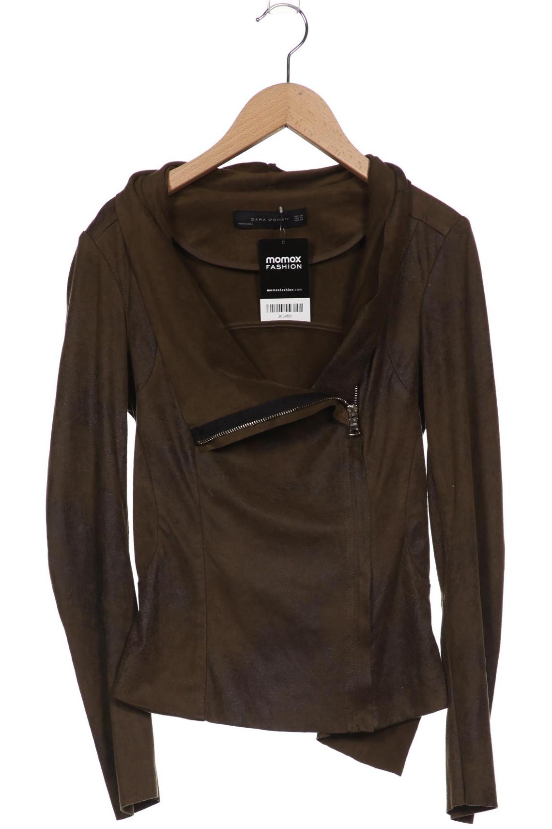 

ZARA Damen Jacke, grün