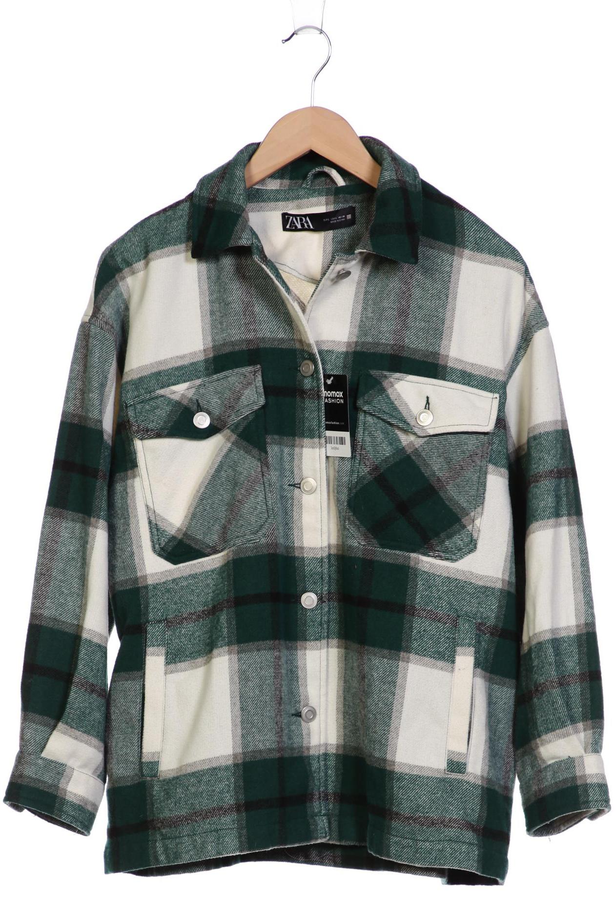 

ZARA Damen Jacke, grün