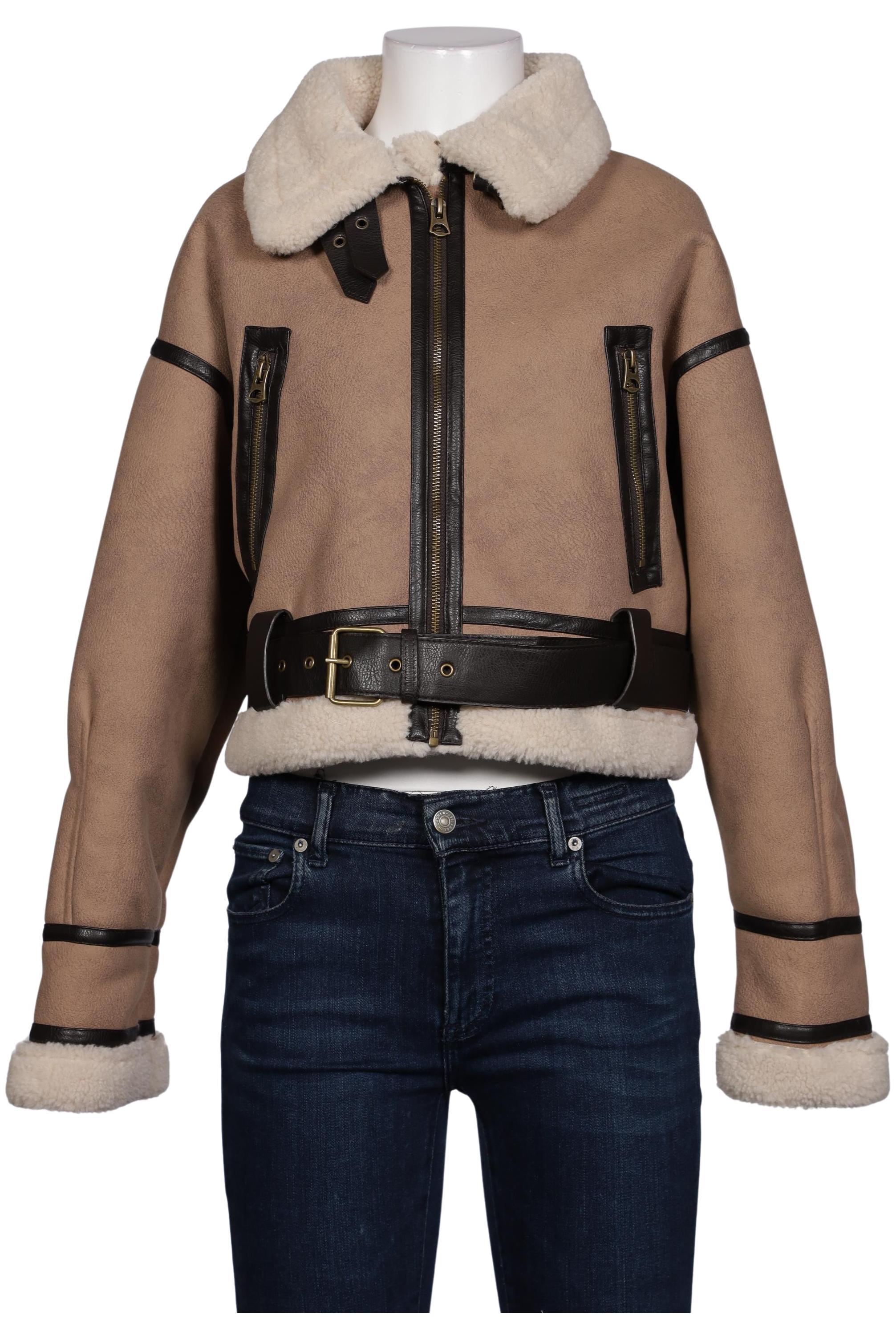 

Zara Damen Jacke, beige, Gr. 38