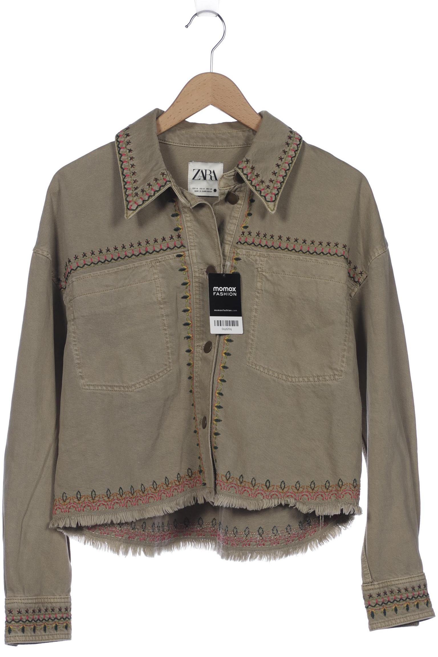 

ZARA Damen Jacke, grün