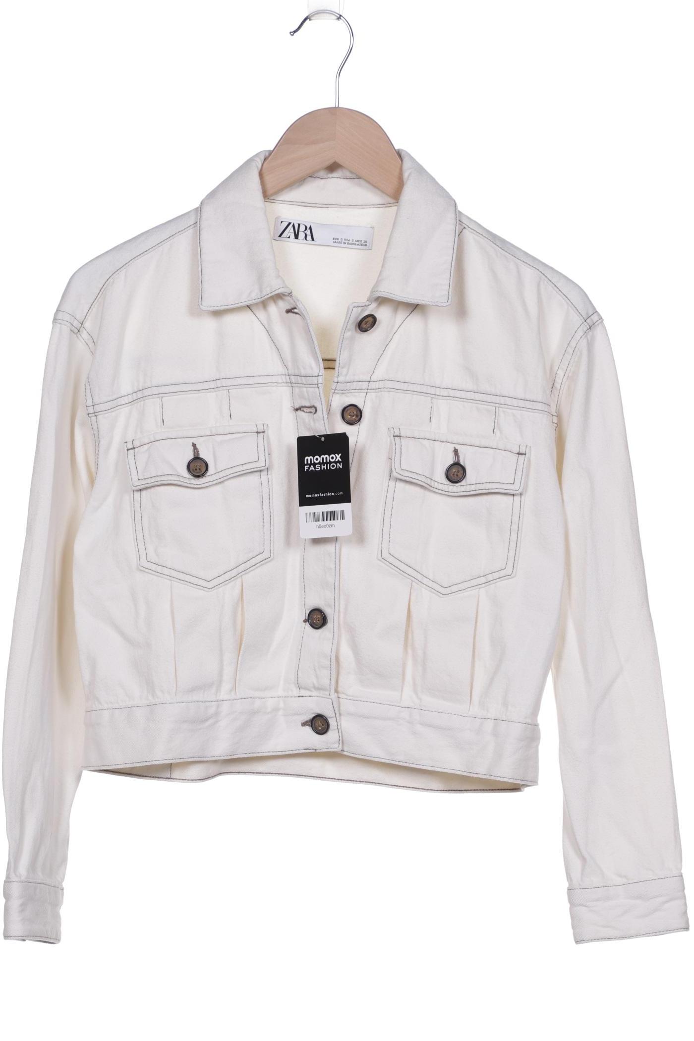 

ZARA Damen Jacke, cremeweiß