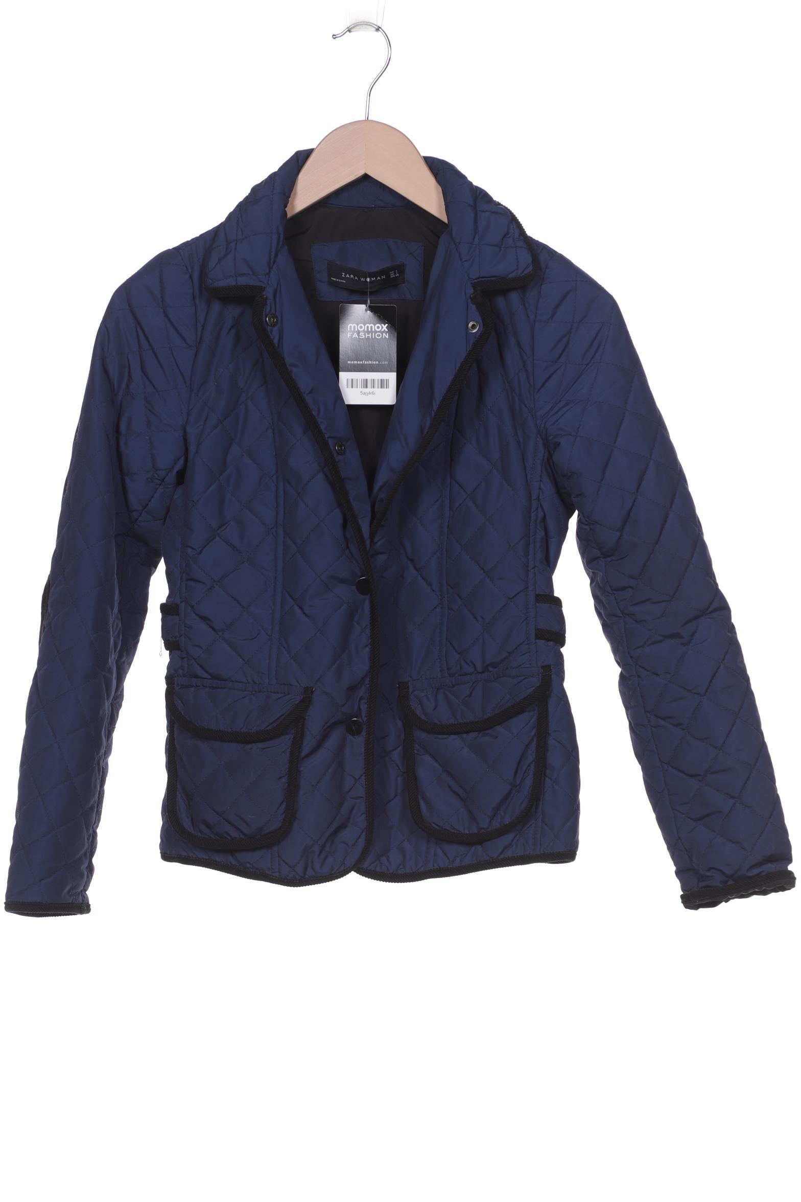 

ZARA Damen Jacke, marineblau