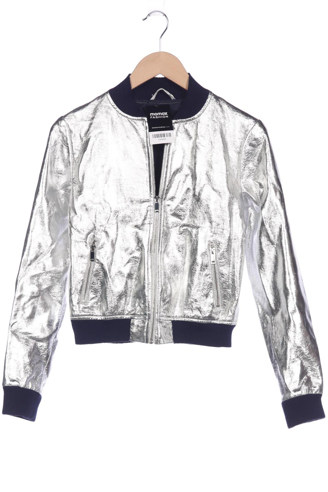 

Zara Damen Jacke, silber, Gr. 34