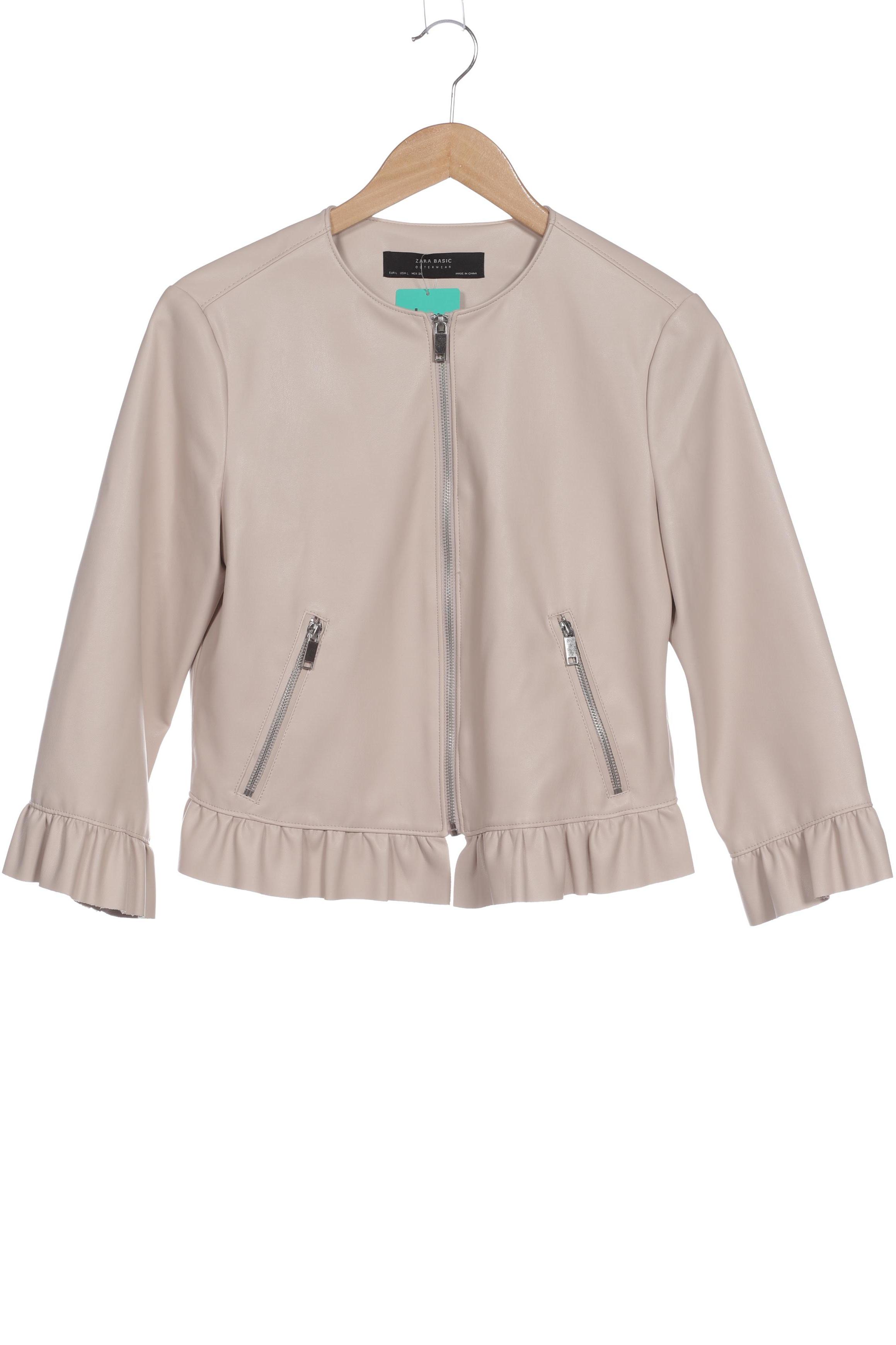 

Zara Damen Jacke, beige, Gr. 42