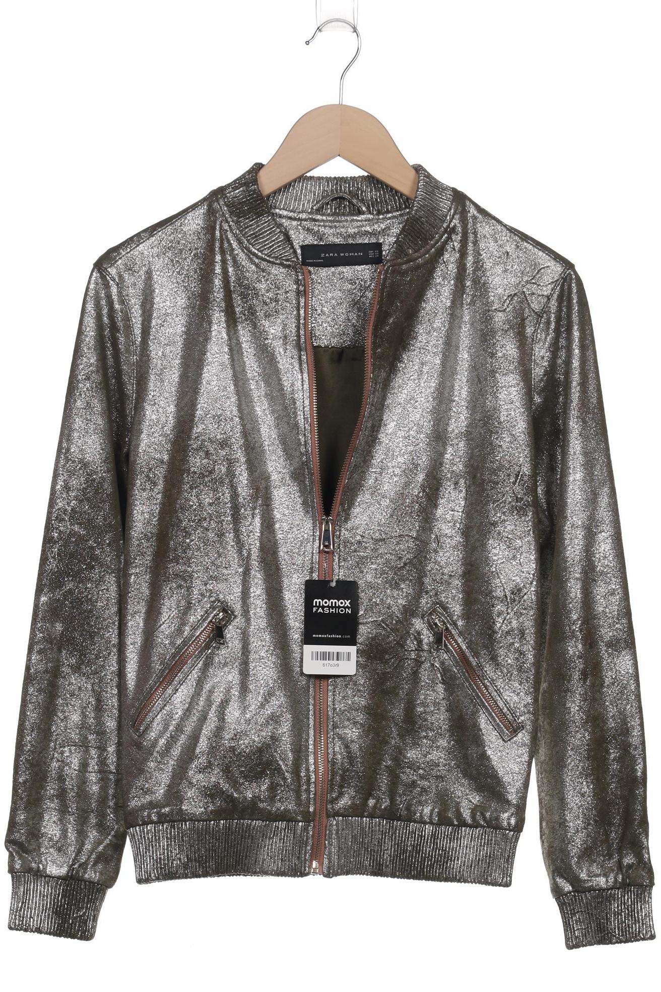 

Zara Damen Jacke, silber, Gr. 34