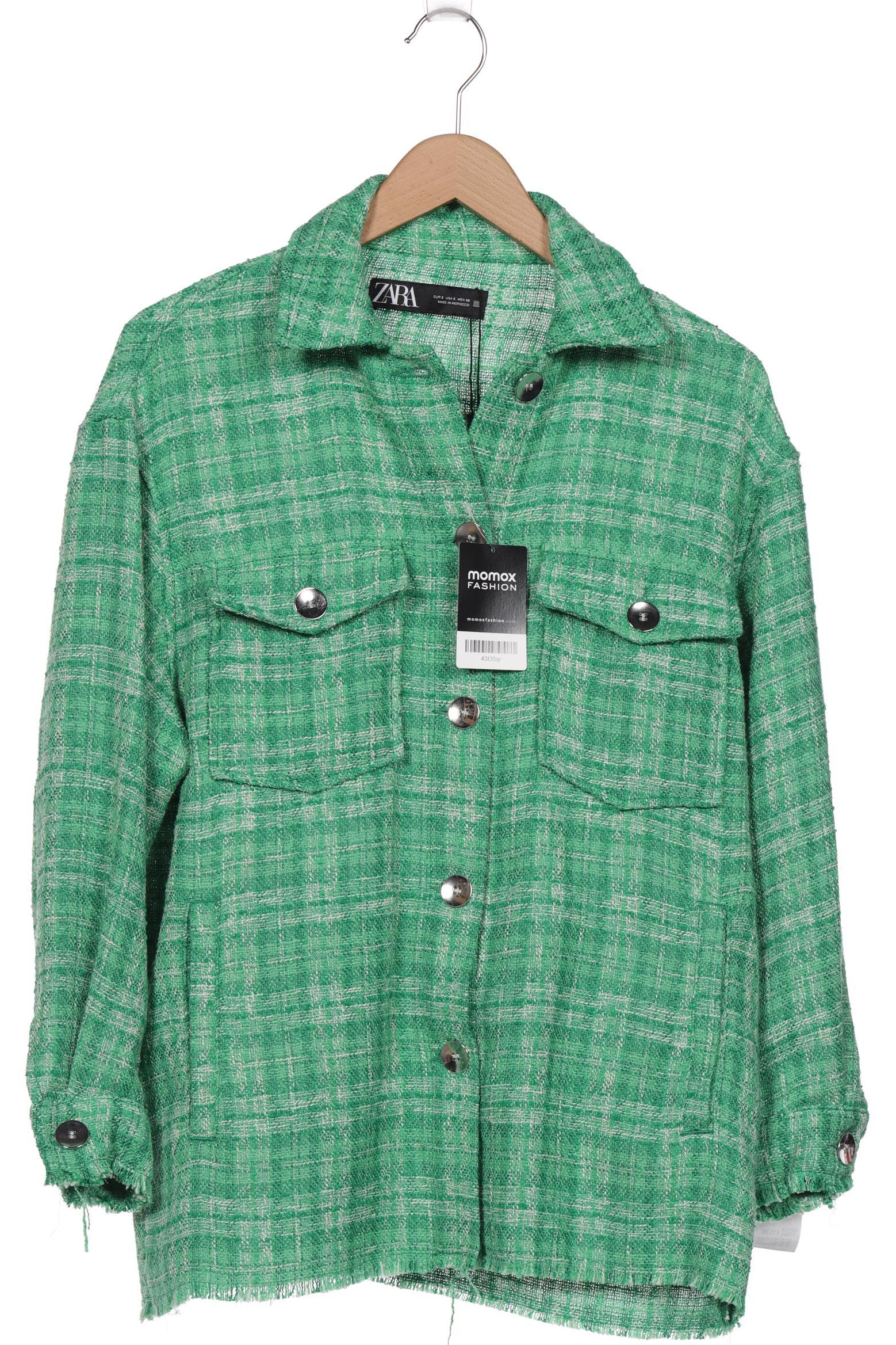 

ZARA Damen Jacke, grün