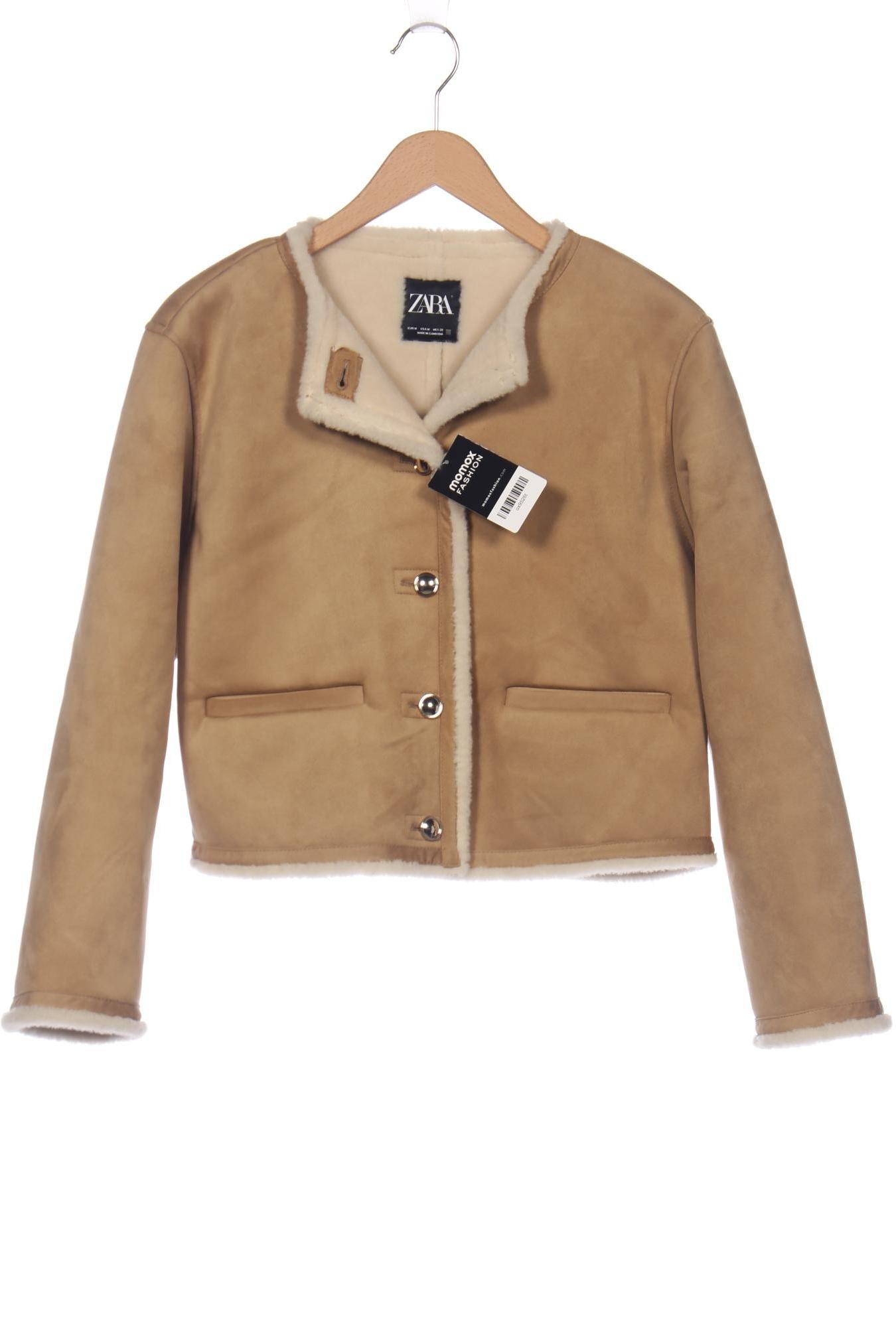 

Zara Damen Jacke, beige, Gr. 38