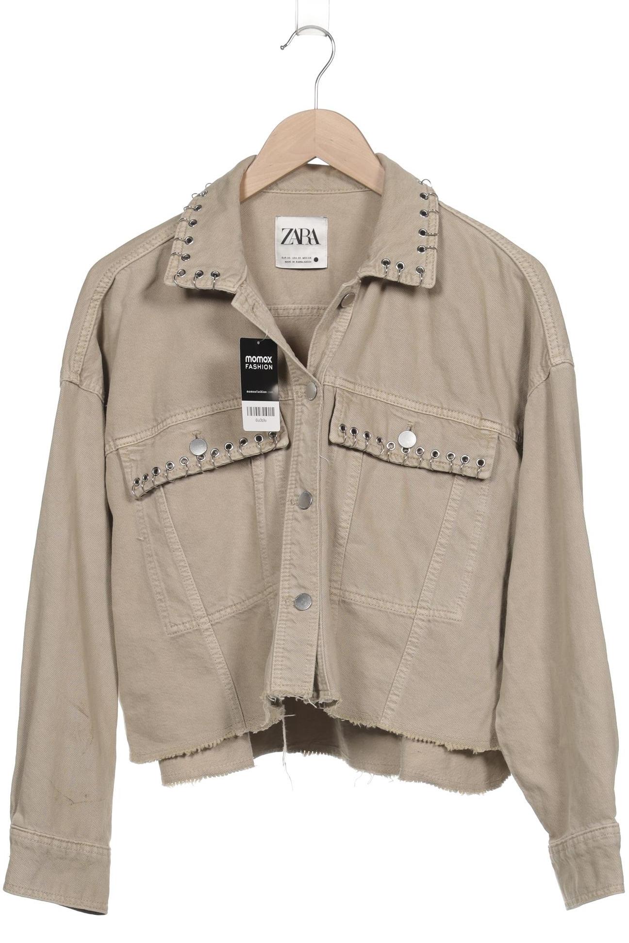 

Zara Damen Jacke, beige, Gr. 34