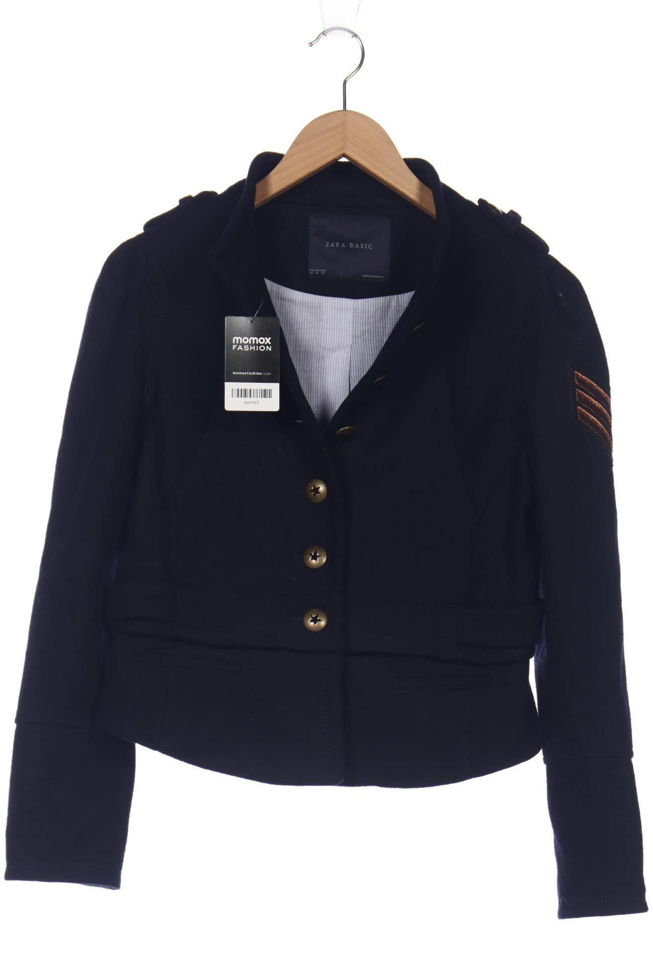 

ZARA Damen Jacke, marineblau