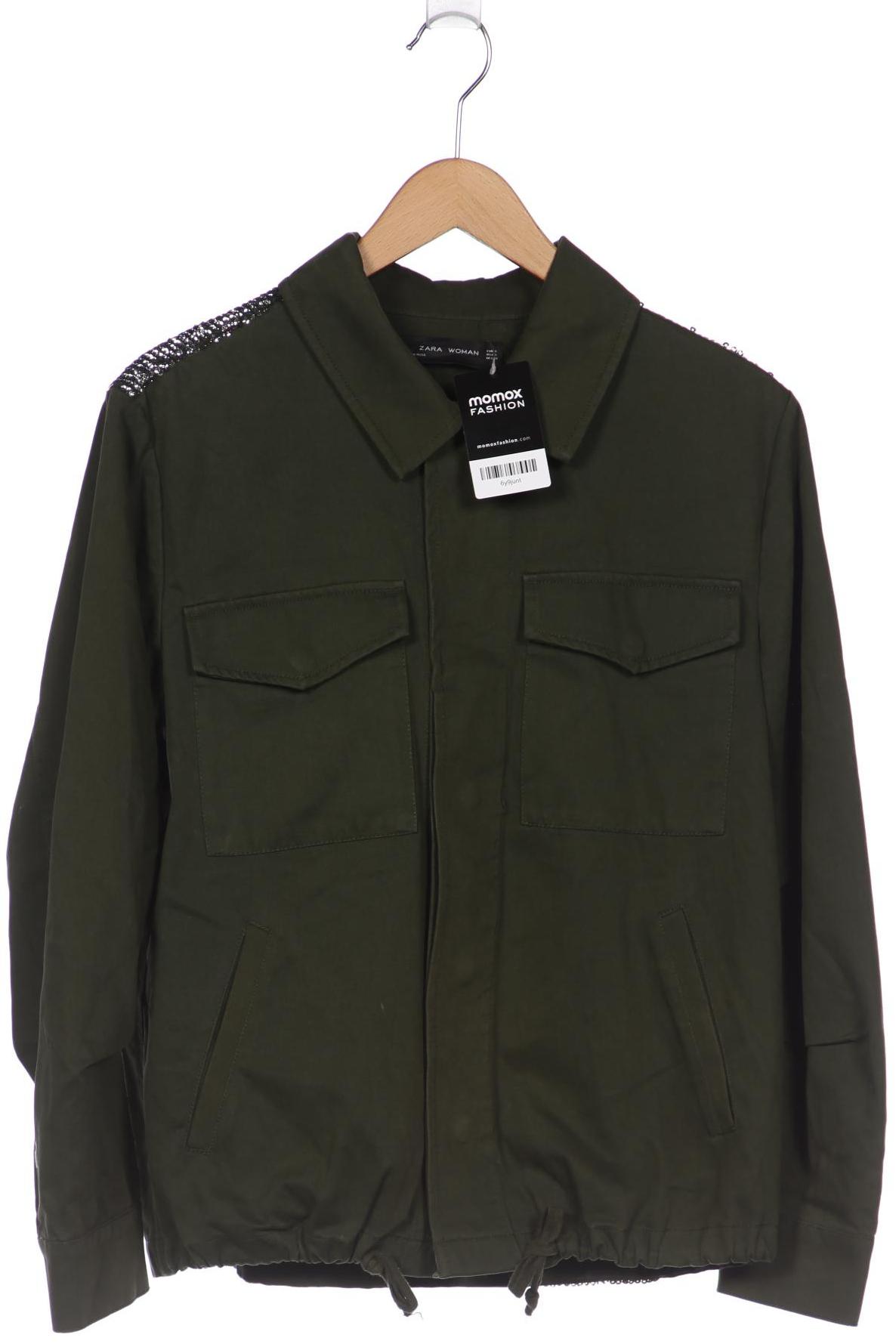 

ZARA Damen Jacke, grün