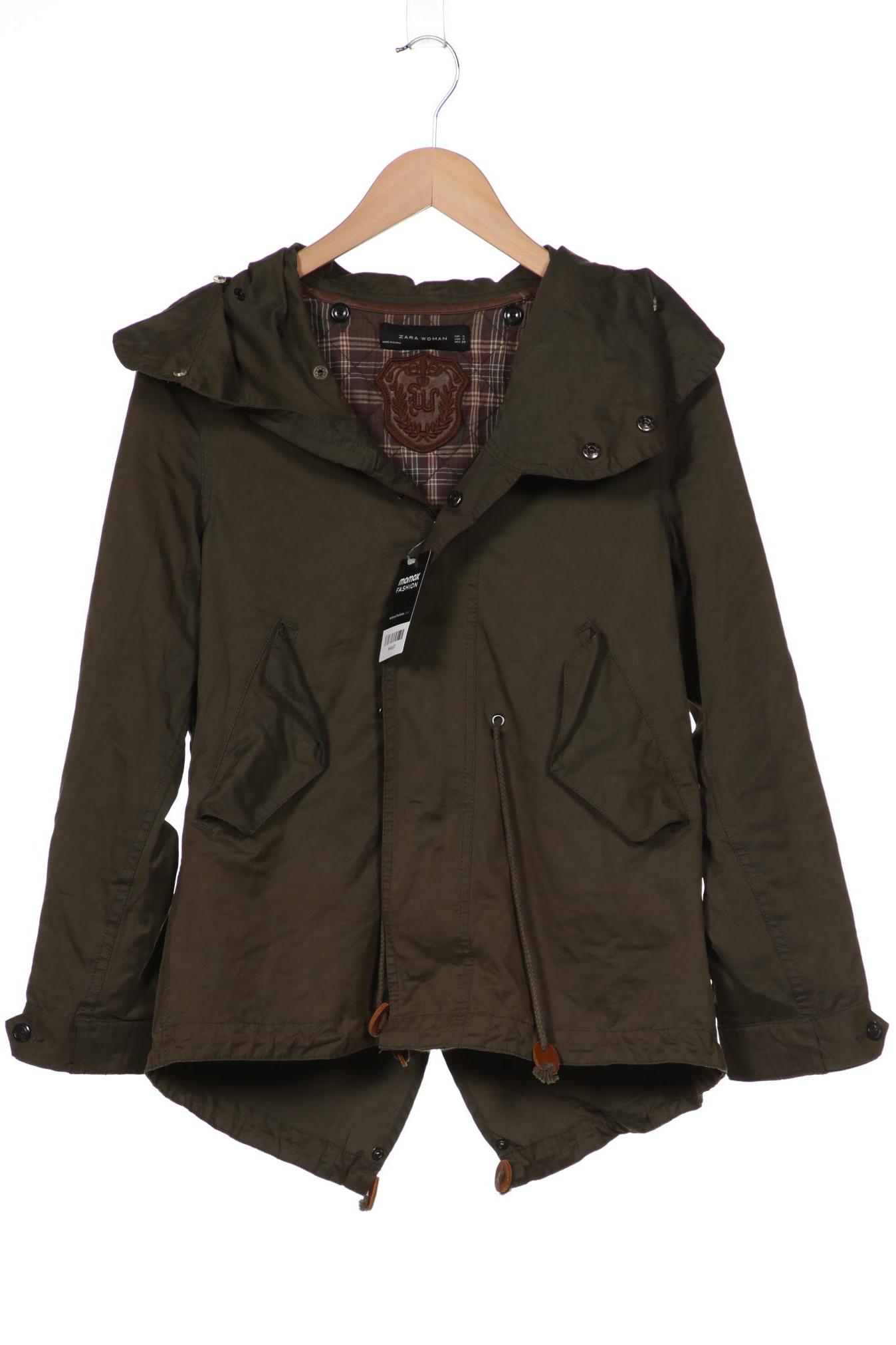 

ZARA Damen Jacke, grün