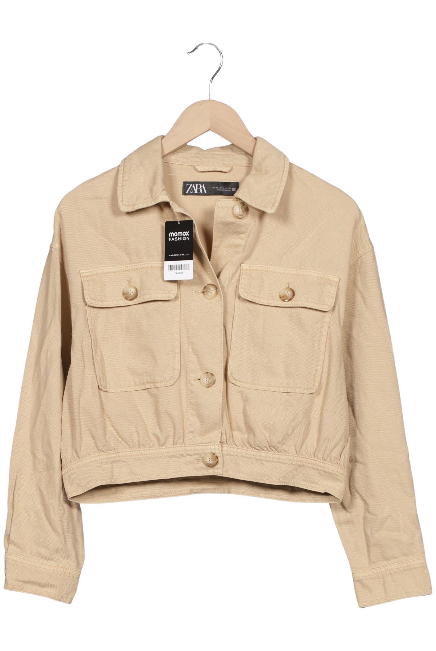 

Zara Damen Jacke, beige, Gr. 34