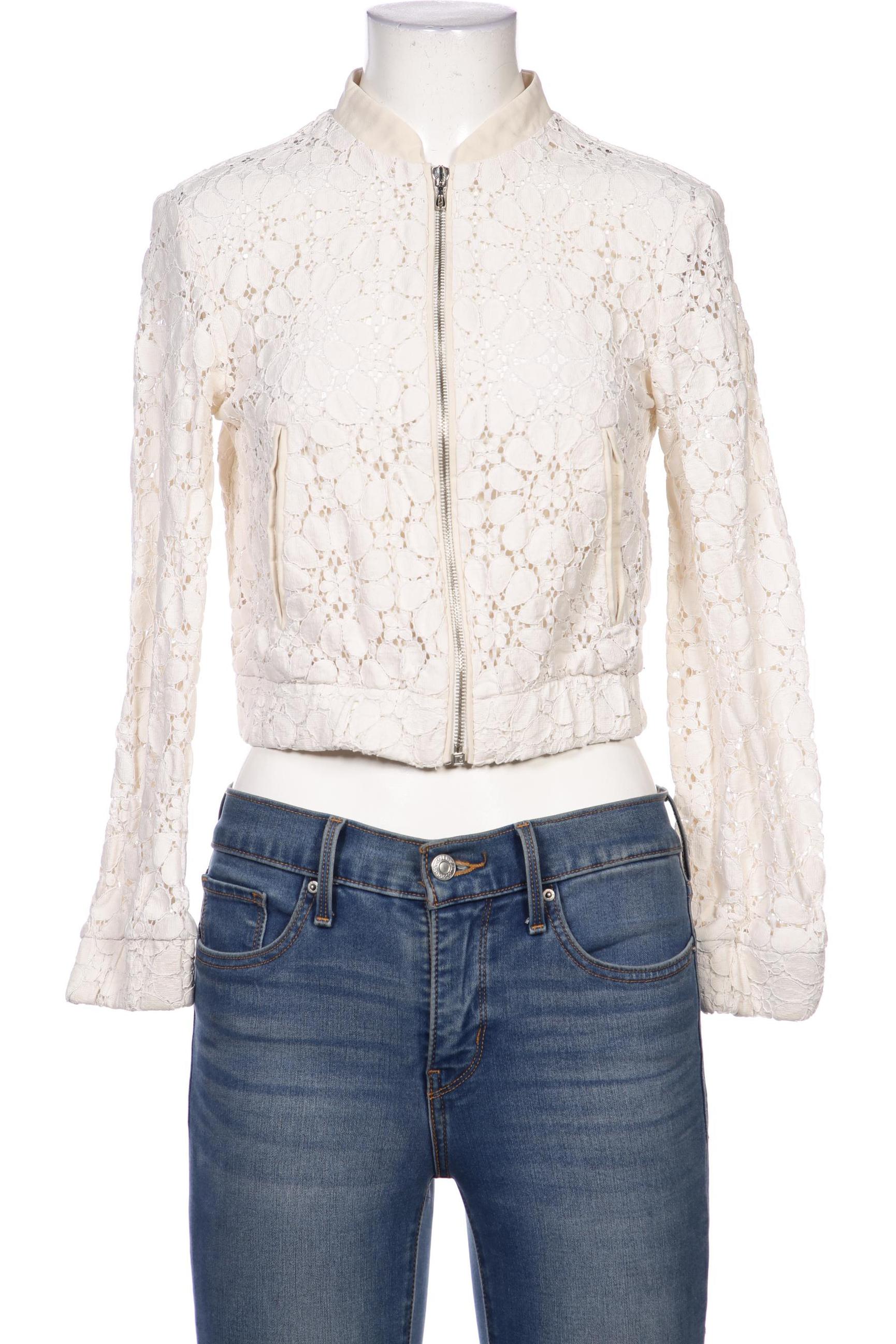 

ZARA Damen Jacke, cremeweiß