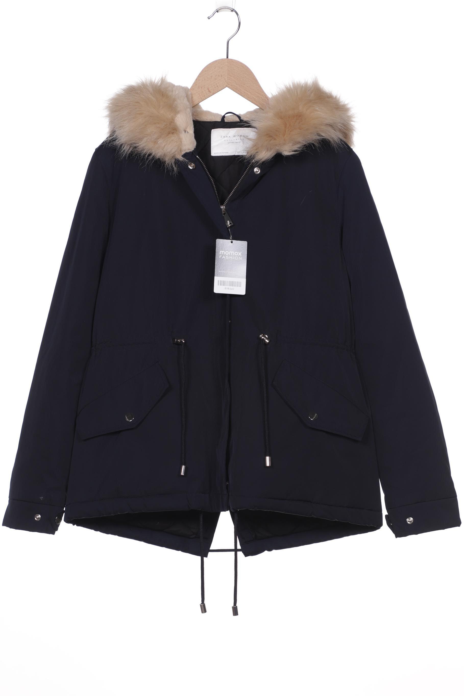

ZARA Damen Jacke, marineblau