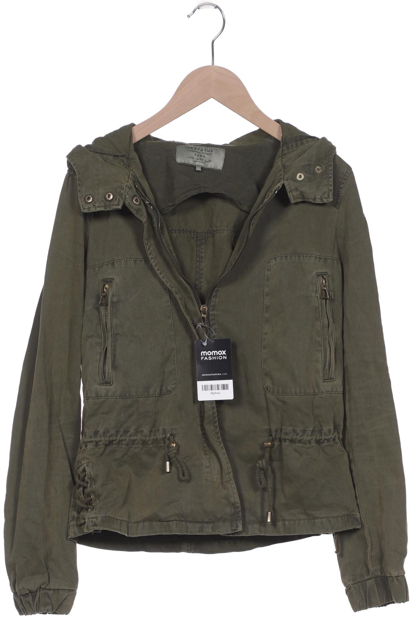 

ZARA Damen Jacke, grün