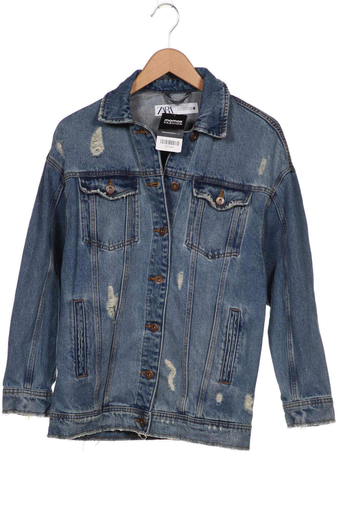

ZARA Damen Jacke, blau