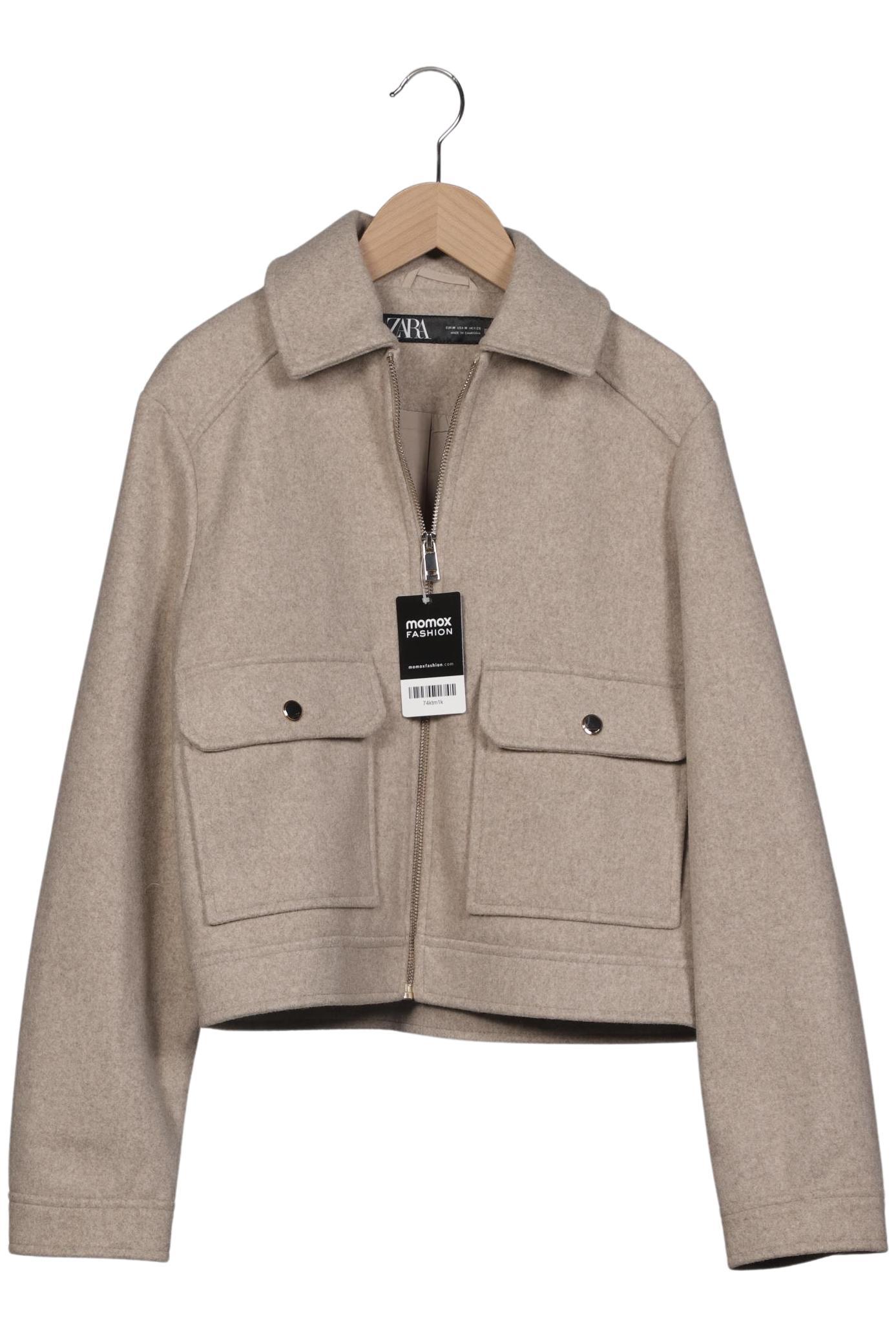 

Zara Damen Jacke, beige, Gr. 38