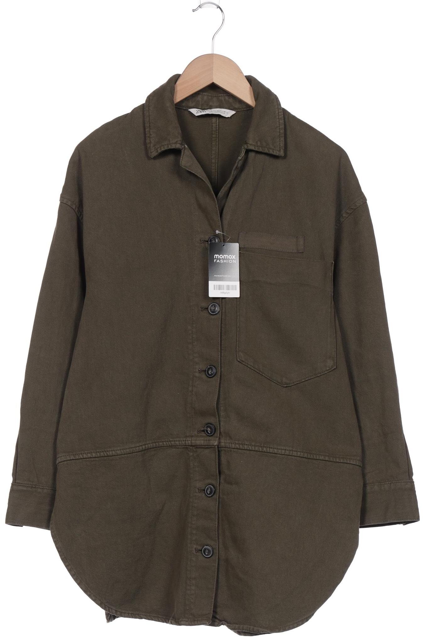 

ZARA Damen Jacke, grün