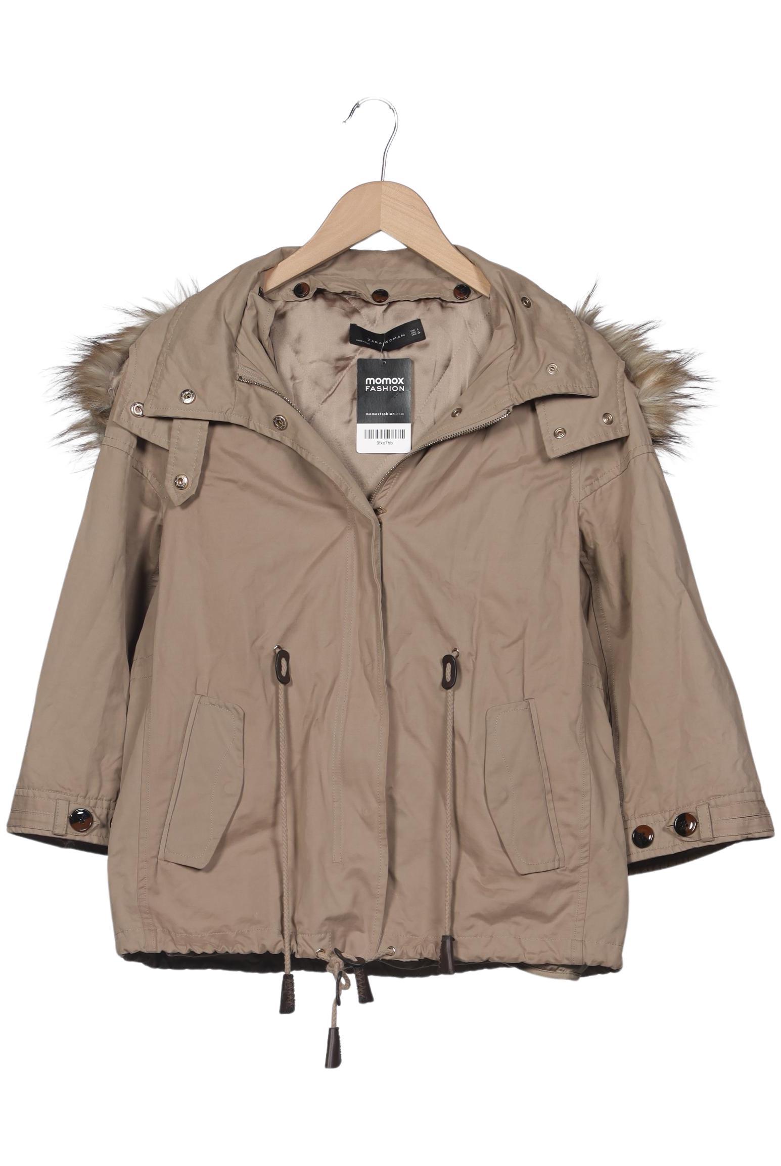 

Zara Damen Jacke, beige, Gr. 42