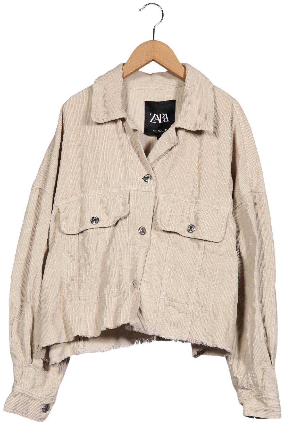 

Zara Damen Jacke, beige, Gr. 34