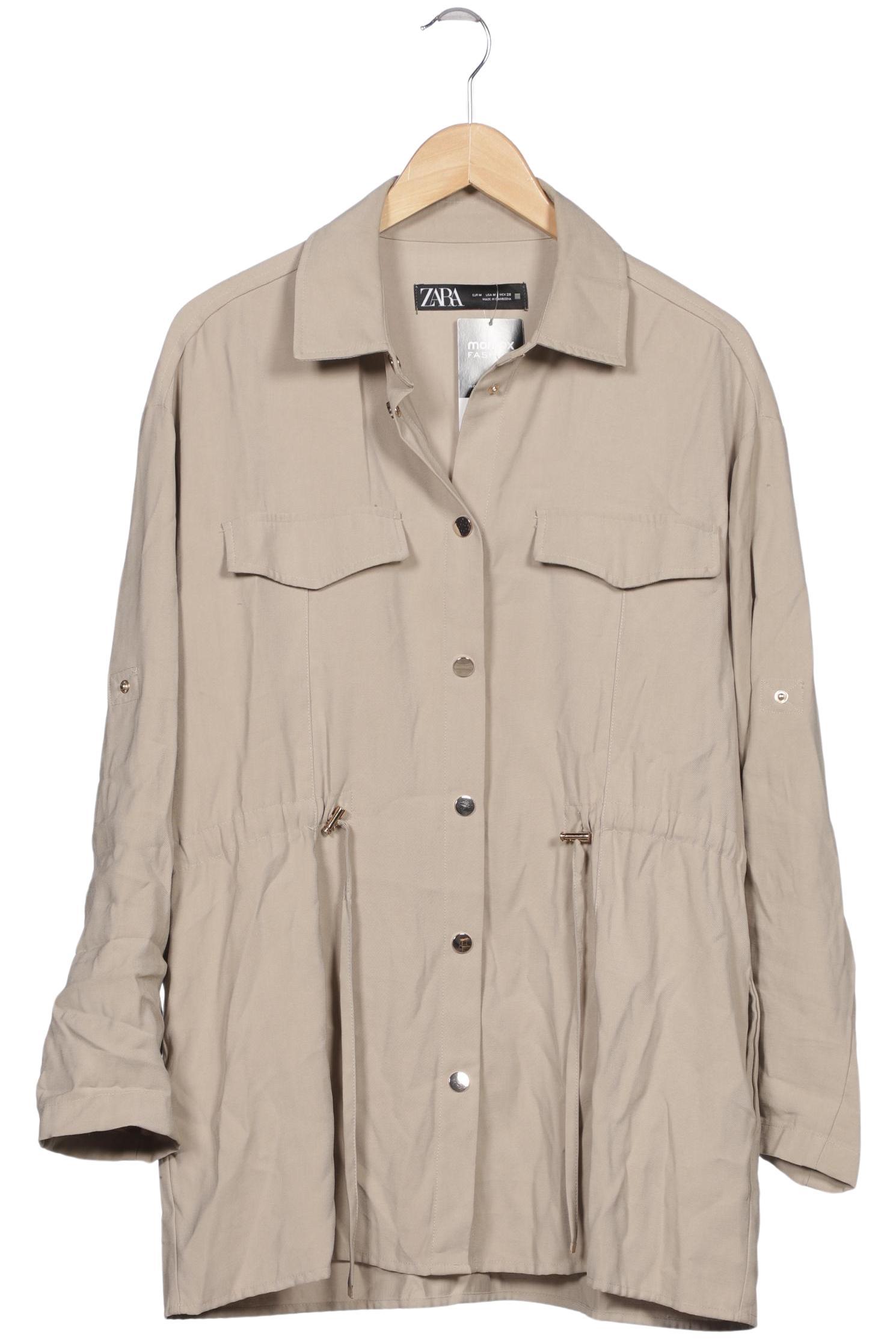 

Zara Damen Jacke, beige, Gr. 38