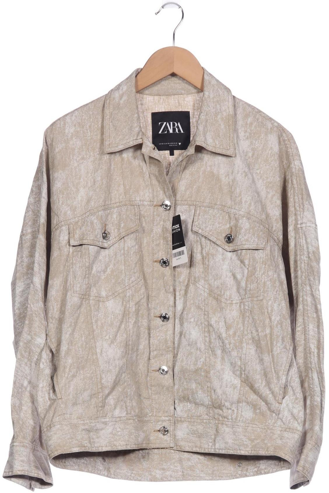 

Zara Damen Jacke, beige, Gr. 34