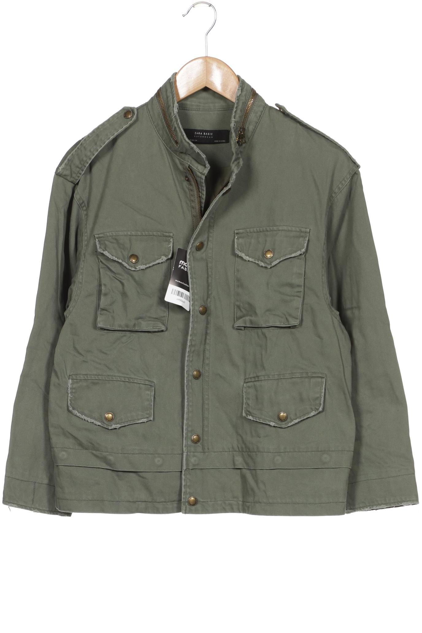 

ZARA Damen Jacke, grün