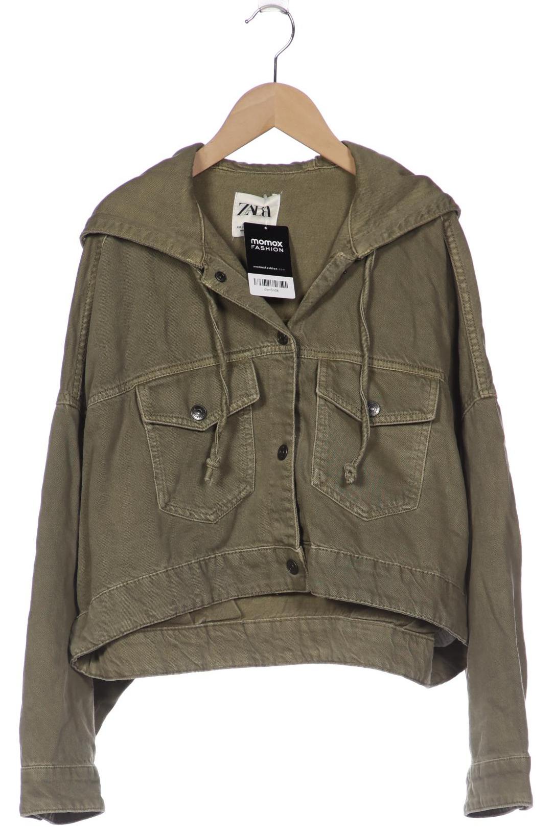 

ZARA Damen Jacke, grün