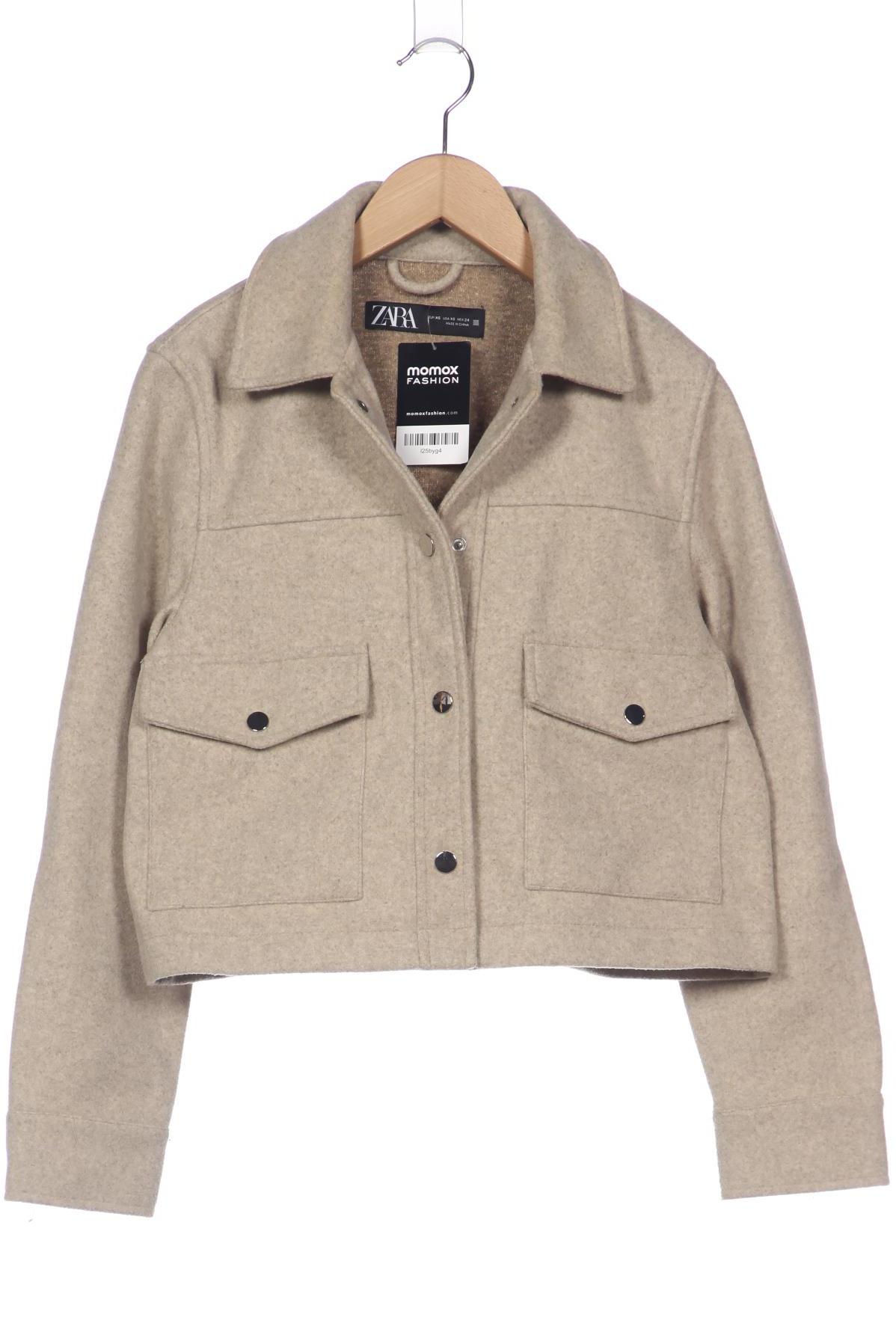 

Zara Damen Jacke, beige, Gr. 34