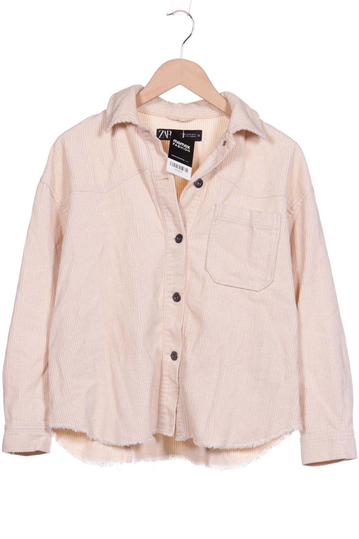 

ZARA Damen Jacke, cremeweiß