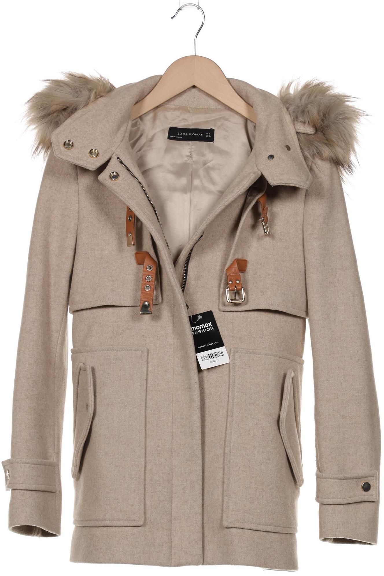 

ZARA Damen Jacke, cremeweiß