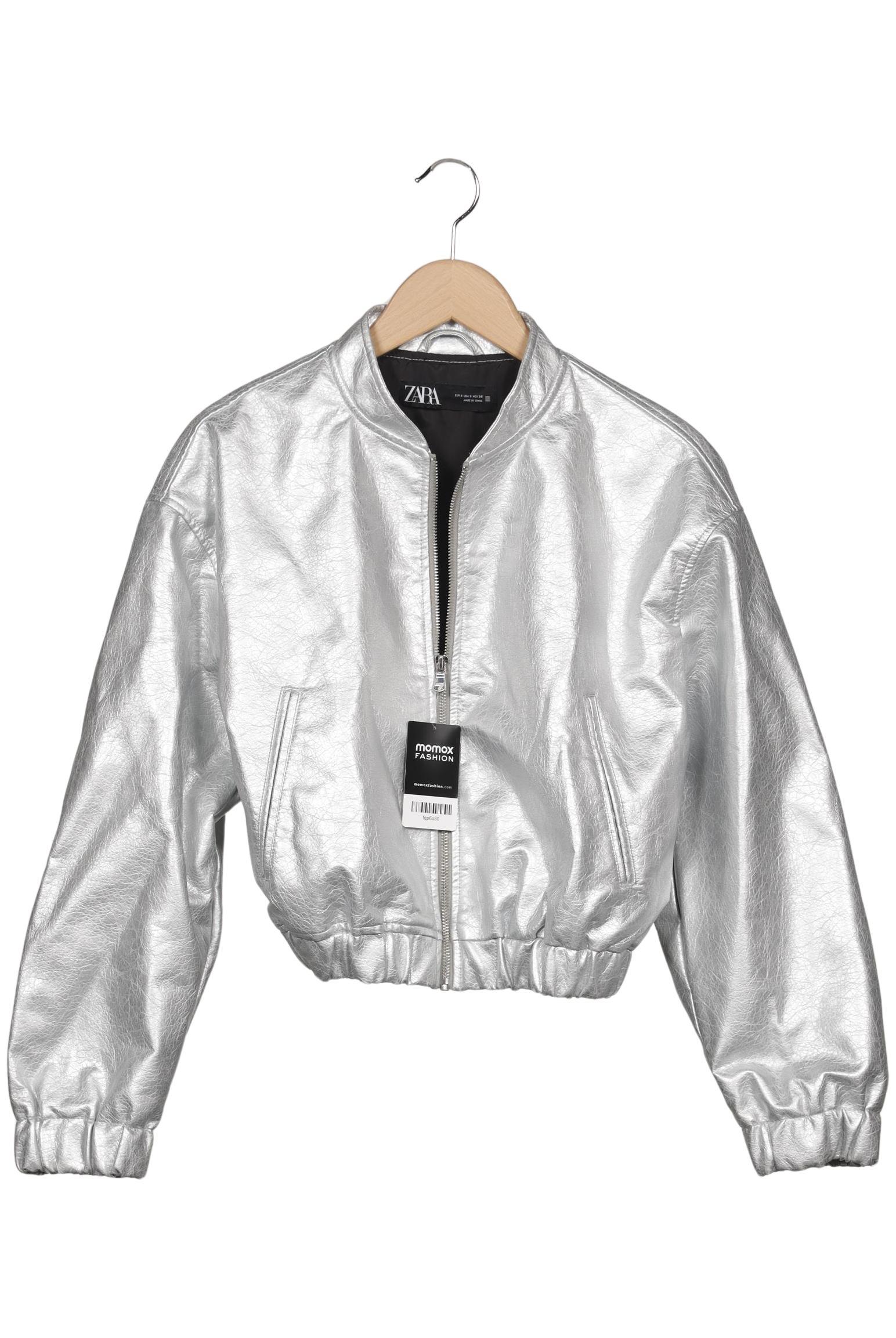 

Zara Damen Jacke, silber, Gr. 36