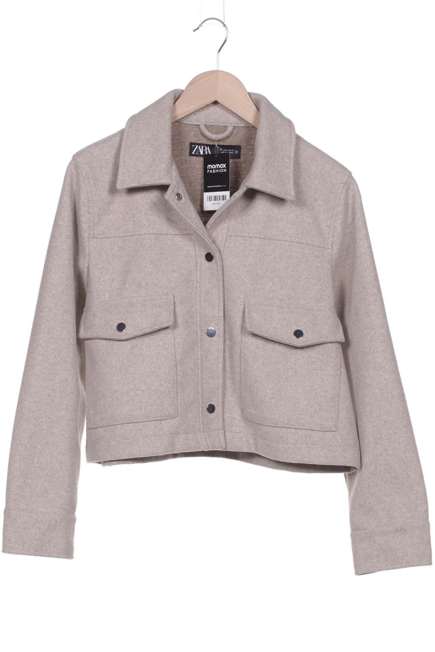 

Zara Damen Jacke, beige, Gr. 42