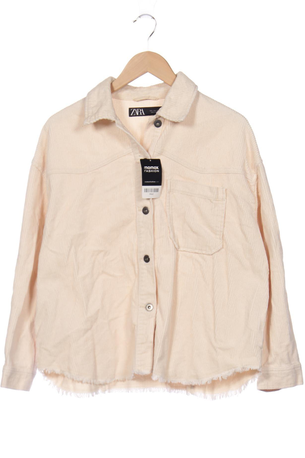 

ZARA Damen Jacke, cremeweiß