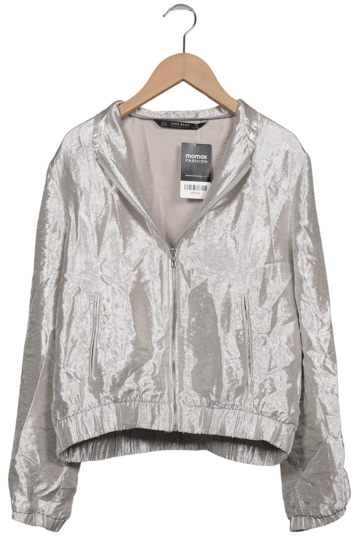 

Zara Damen Jacke, silber, Gr. 38