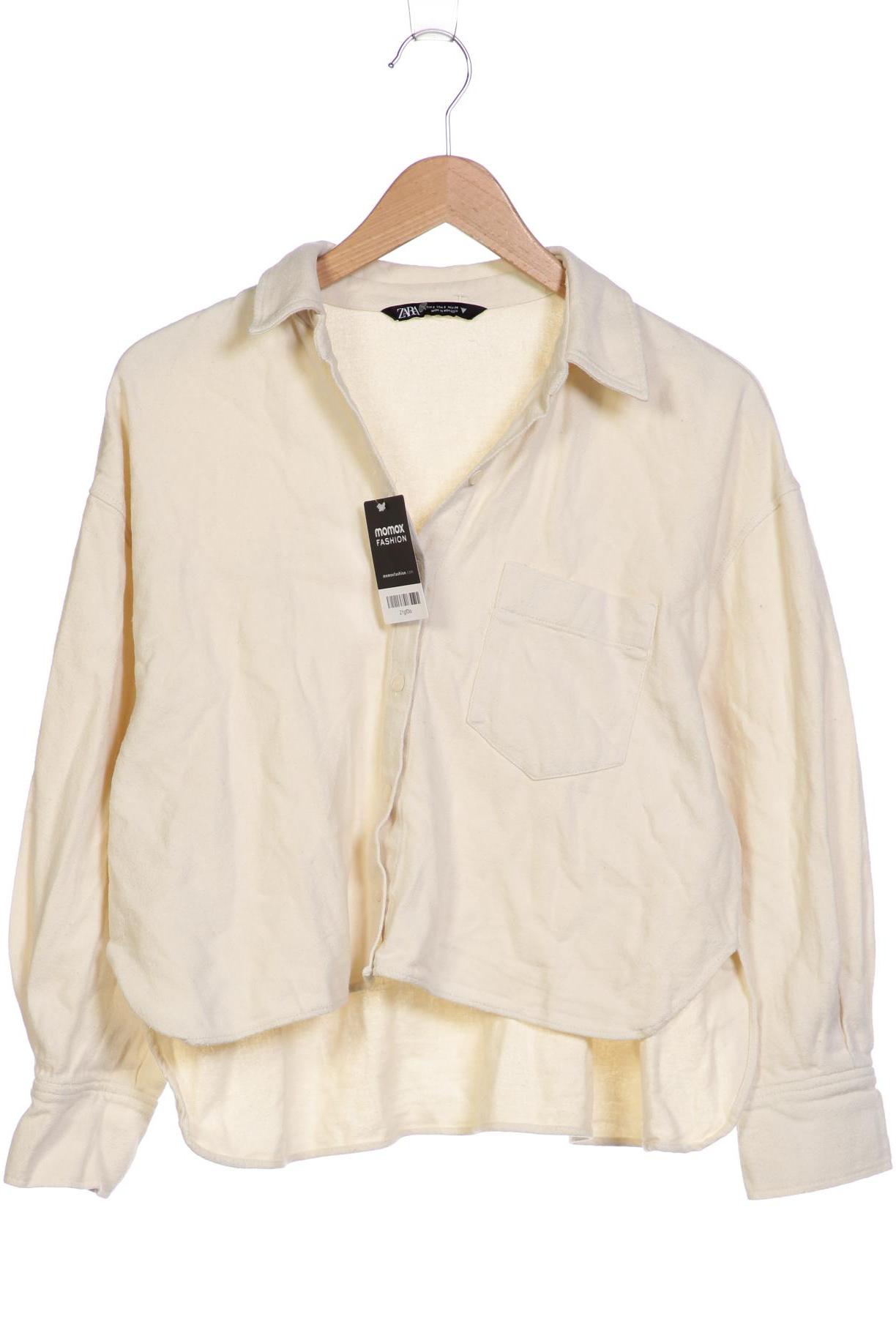 

ZARA Damen Jacke, cremeweiß