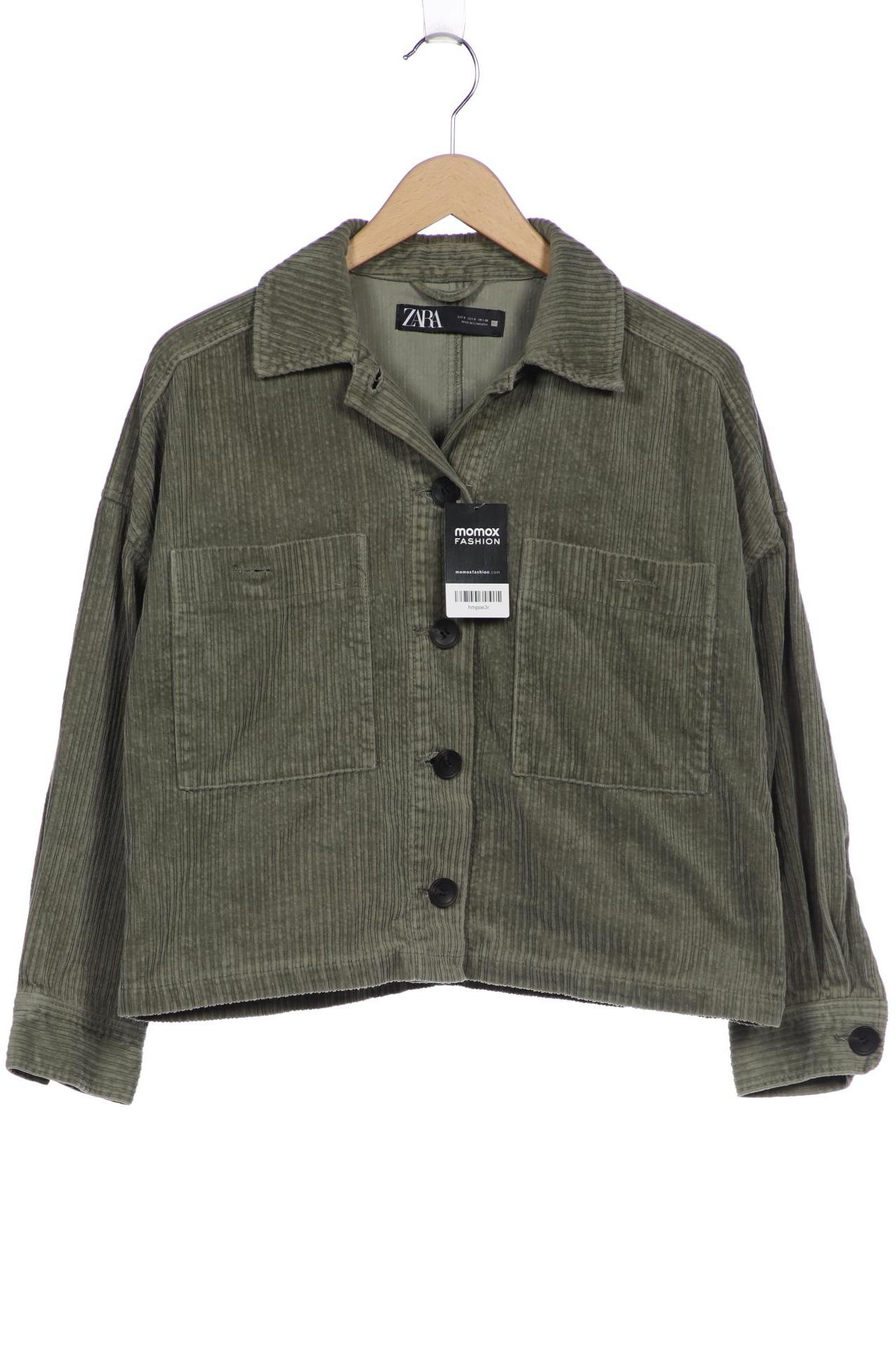 

ZARA Damen Jacke, grün