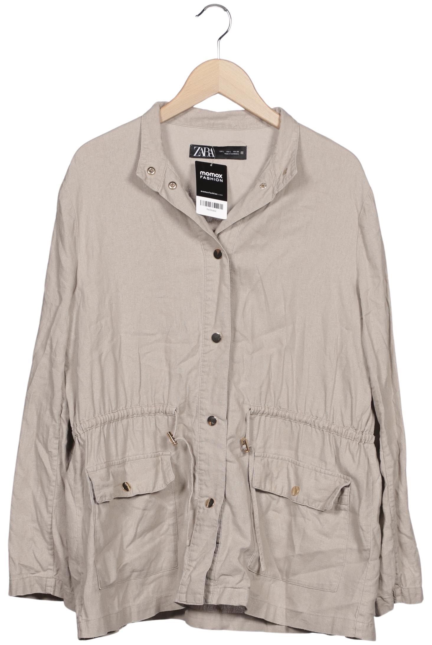 

Zara Damen Jacke, beige, Gr. 42