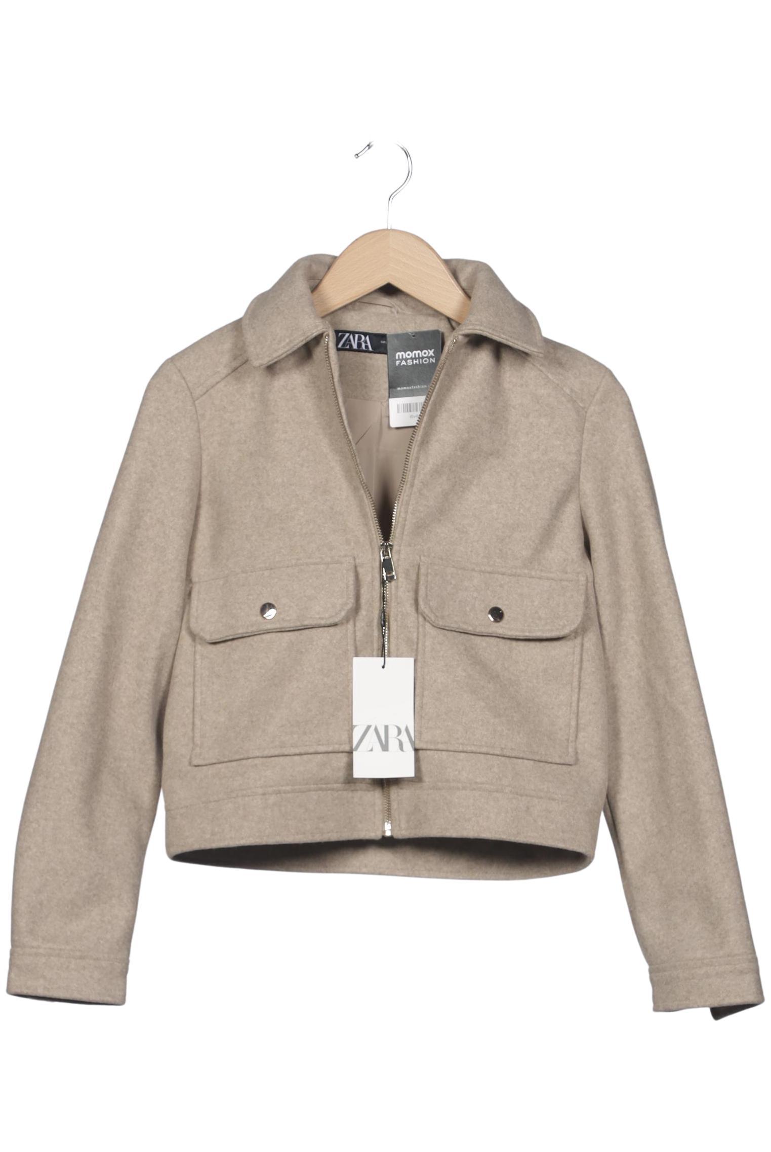 

Zara Damen Jacke, beige, Gr. 34