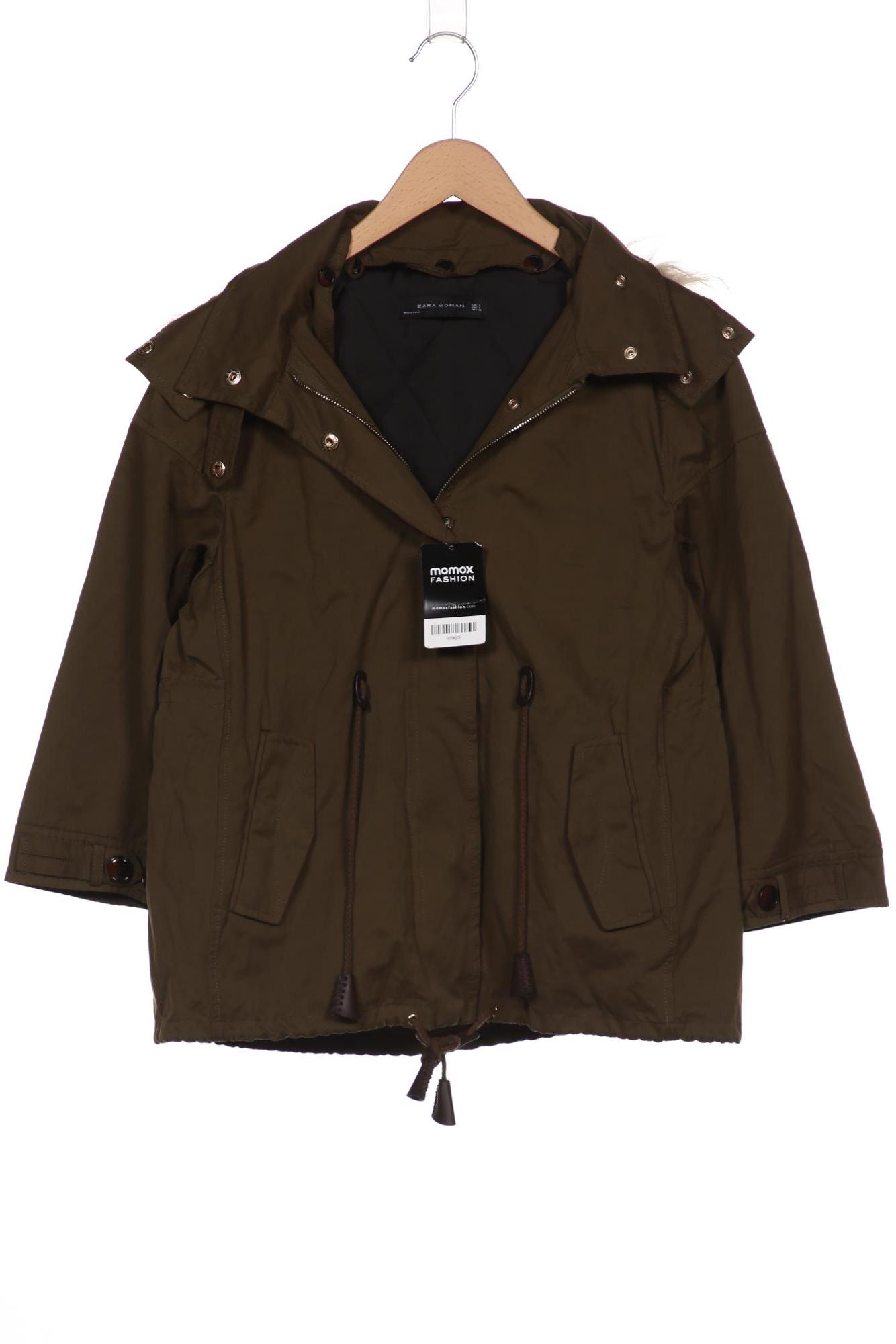 

ZARA Damen Jacke, grün