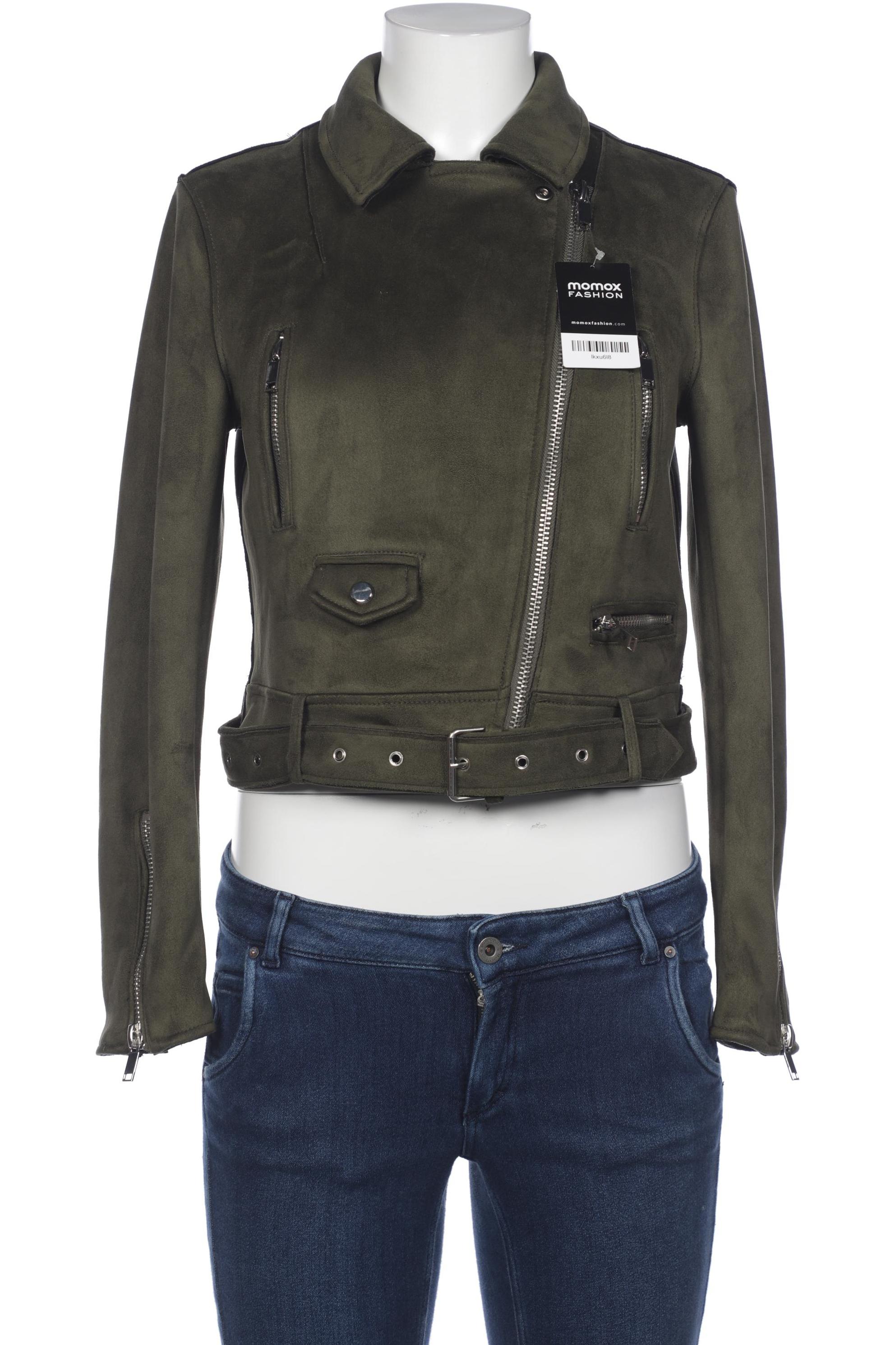 

ZARA Damen Jacke, grün