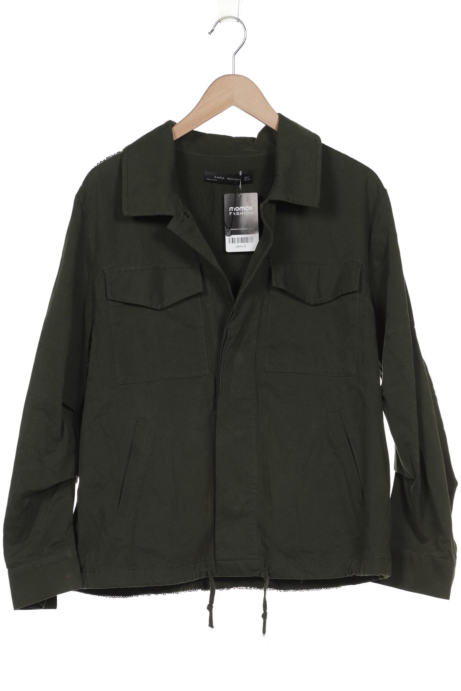 

ZARA Damen Jacke, grün