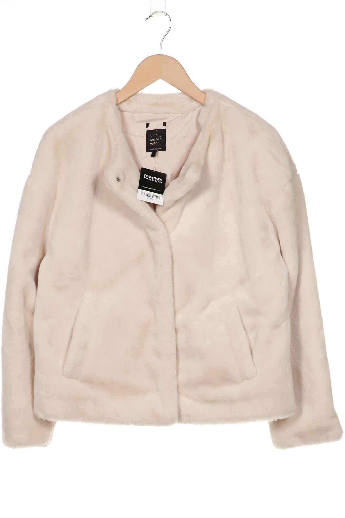 

ZARA Damen Jacke, cremeweiß