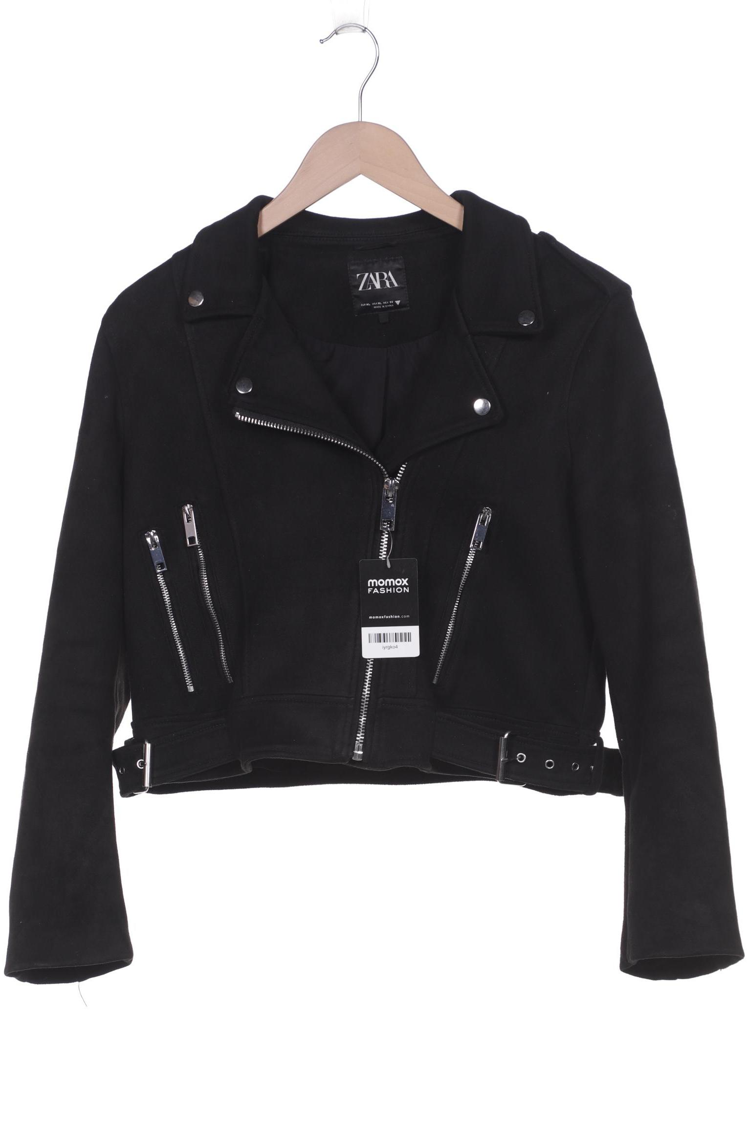 

ZARA Damen Jacke, schwarz