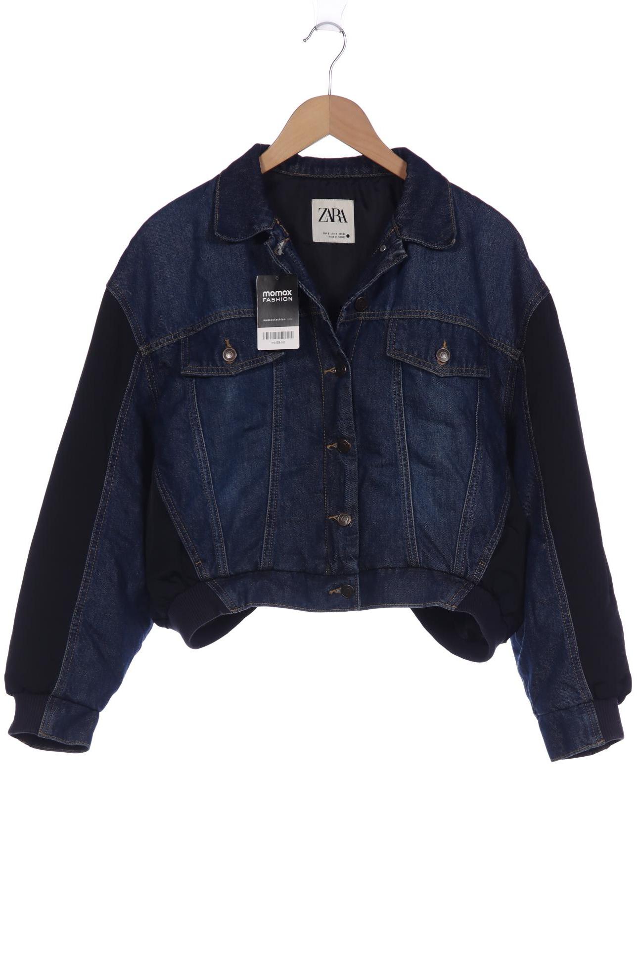 

ZARA Damen Jacke, marineblau