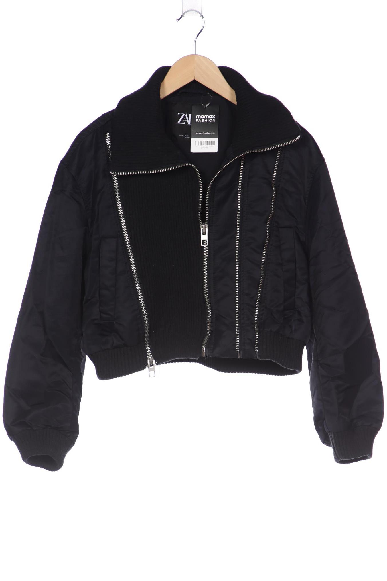 

ZARA Damen Jacke, schwarz