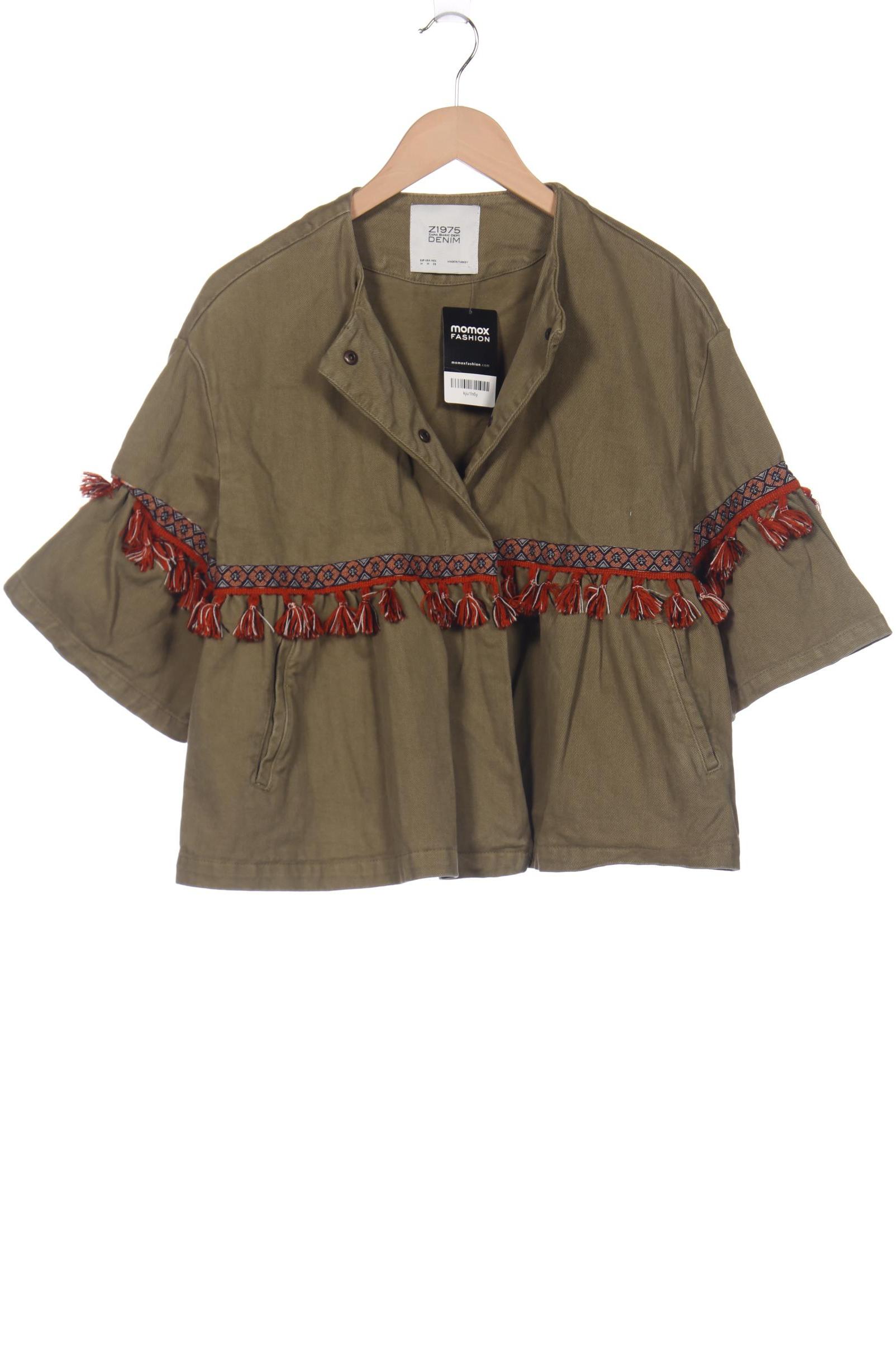 

ZARA Damen Jacke, grün