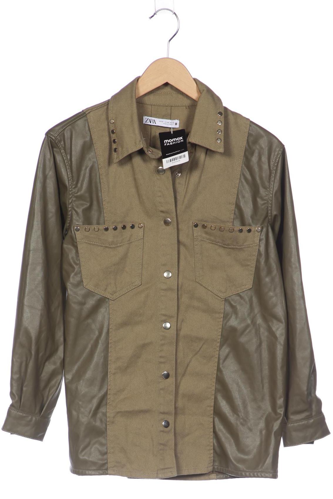 

ZARA Damen Jacke, grün