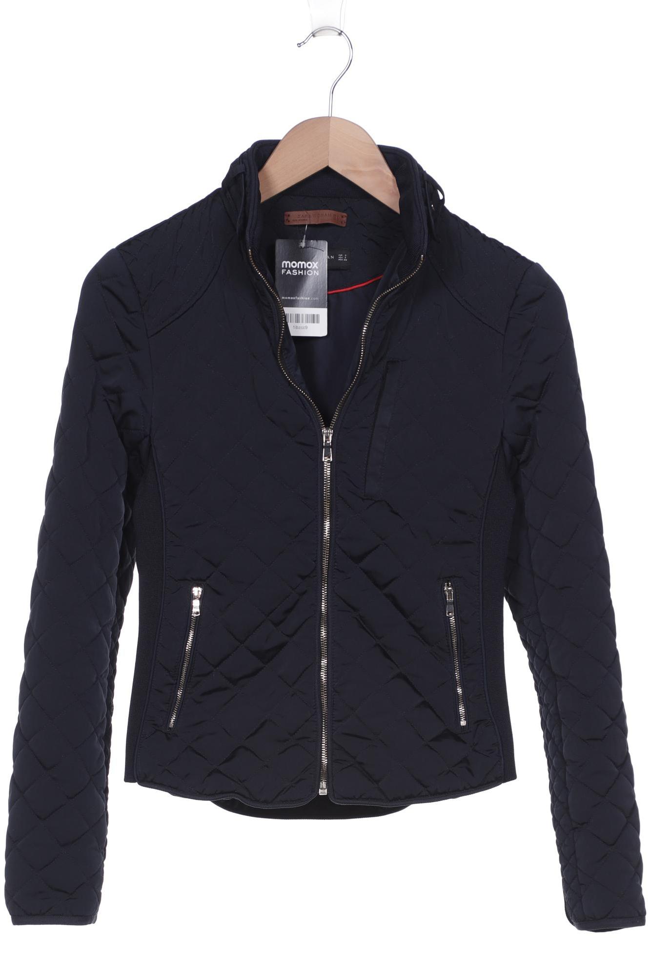 

ZARA Damen Jacke, marineblau